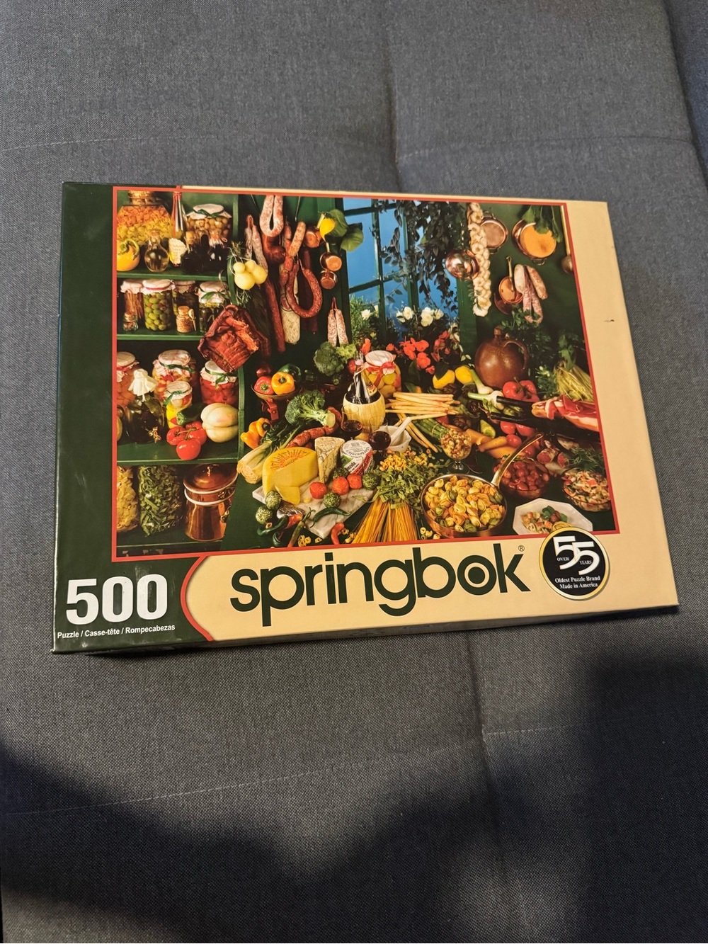 Springbok 500-Piece Jigsaw Puzzle - Colorful Market Scene